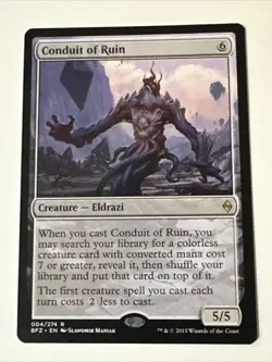 Conduit Of Ruin X1 Battle For Zendikar NM Conditions see pics Front Back - Image 1