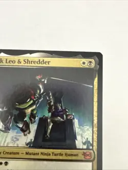 Dark Leo & Shredder 142 - NM - Teenage Mutant Ninja Turtles - MTG - Image 3