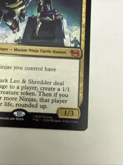 Dark Leo & Shredder 142 - NM - Teenage Mutant Ninja Turtles - MTG - Image 4