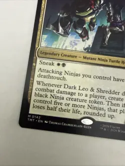 Dark Leo & Shredder 142 - NM - Teenage Mutant Ninja Turtles - MTG - Image 5