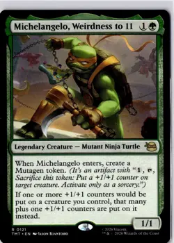 Michelangelo, Weirdness to 11 Teenage Mutant Ninja Turtles Regular NM R 0121 - Image 1