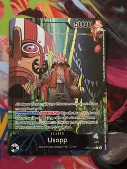 Usopp Royal Blood Foil Alt Art OP10-042 Leader One Piece Card Near Mint NM - Image 1