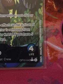 Usopp Royal Blood Foil Alt Art OP10-042 Leader One Piece Card Near Mint NM - Image 3