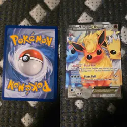 Pokemon Flareon EX Full Art Holo Ultra Rare 170 HP Card RC28-32 Generations - Image 1