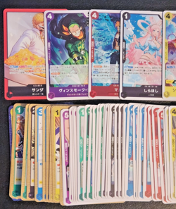 70x One Piece TCG Card Lot ( 9 Foils & Leader Card NM Japanese Pack Fresh Rare ) - Image 2