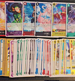 70x One Piece TCG Card Lot ( 9 Foils & Leader Card NM Japanese Pack Fresh Rare ) - Image 3