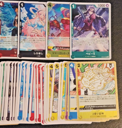 70x One Piece TCG Card Lot ( 9 Foils & Leader Card NM Japanese Pack Fresh Rare ) - Image 4