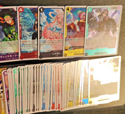 70x One Piece TCG Card Lot ( 9 Foils & Leader Card NM Japanese Pack Fresh Rare ) - Image 5