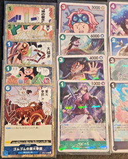 17x One piece TCG JOLLY ROGER FOIL Japanese Card Lot ( Rares NM ) - Image 2
