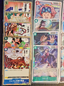 17x One piece TCG JOLLY ROGER FOIL Japanese Card Lot ( Rares NM ) - Image 3