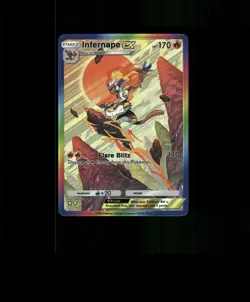 FAN-ART READ DESCRIPTION BELOW HOLO Infernape Card Infernape Pokemon Card p1 - Image 1