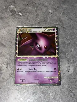 Pokemon TCG Espeon Undaunted 81/90 Holo Prime Ultra Rare Stage 1 Card English - Image 2