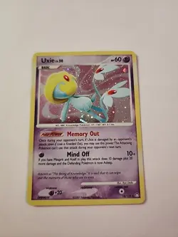 Uxie 18/123 Mysterious Treasures Reverse Holo Rare Pokemon Card 2007 - Image 1