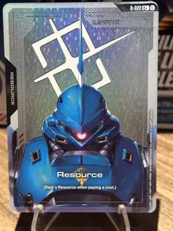 GUNDAM TCG CARD GAME - RESOURCE - KAMPFER - R-022 C+ FOIL ENGLISH GD03 BRAND NEW - Image 1