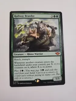 Railway Brawler Outlaws of Thunder Junction Regular NM M 0175 - Image 1