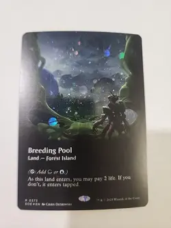 1x Breeding Pool, Galaxy Foil 0373, Edge of Eternities, Magic MTG NM - Image 1