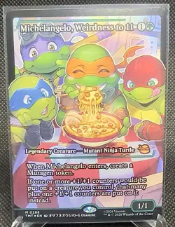 MTG - Teenage Mutant Ninja Turtles - Michelangelo, Weirdness To 11 Showcase Foil - Image 1