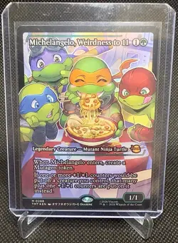 MTG - Teenage Mutant Ninja Turtles - Michelangelo, Weirdness To 11 Showcase Foil - Image 3