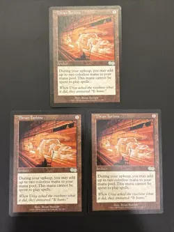 3x Thran Turbine Urza's Saga 311/335 Uncommon UP LP Mtg Magic - Image 1