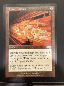 3x Thran Turbine Urza's Saga 311/335 Uncommon UP LP Mtg Magic - Image 2