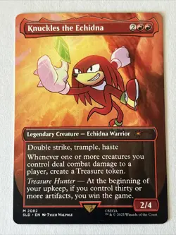 Knuckles the Echidna Non Foil Regular Secret Lair Drop MTG - Image 1