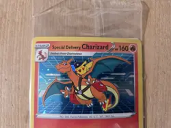 Special Delivery Charizard Pokemon Center Promo Card Sealed SWSH075 - Image 3