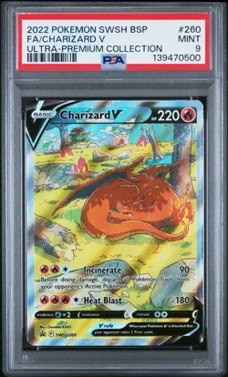Charizard V SWSH260 SWSH: Sword & Shield Promo Cards Holo PSA 9 - Image 1