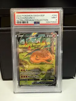 Charizard V SWSH260 SWSH: Sword & Shield Promo Cards Holo PSA 9 - Image 3