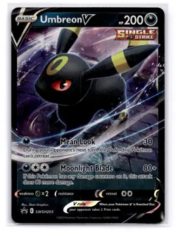Umbreon V - SWSH: Sword & Shield Promo Cards SWSH203 Holo Promo LP-NM - Image 1