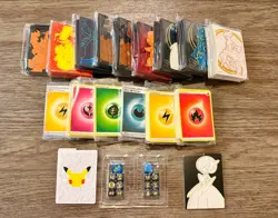 Pokemon TCG Card Sleeves Lot of 8, Dividers, Energy Cards, Dice/damage Counters - Image 1