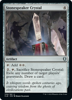 Stonespeaker Crystal FOIL Commander Legends: Battle for Baldur's Gate NM - Image 1
