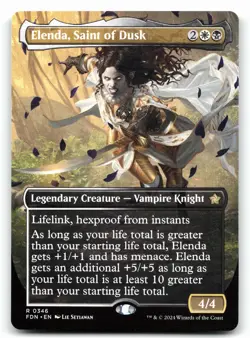 Elenda, Saint of Dusk Borderless #346 Foundations - Image 1