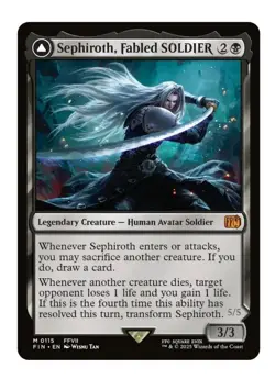 1x MTG Sephiroth, Fabled SOLDIER - FINAL FANTASY Mythic! - Image 1