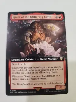 Gimli of The Glittering Caves 2023 MTG The Lord of the Rings Rare R0115 - Image 1