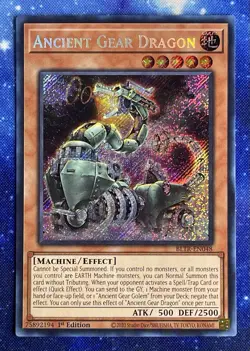 Yu-Gi-Oh! TCG, Ancient Gear Dragon, Battles of Legend: Terminal Revenge 1st Ed - Image 1