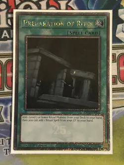 Yu-Gi-Oh - RA02-EN056 - Preparation of Rites - Quarter Century Rare - Brand New - Image 1
