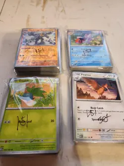 Pokemon 151 Bulk Card Lot – 4 Team Bags of Cards Scarlet & Violet (Com/un/rares - Image 1