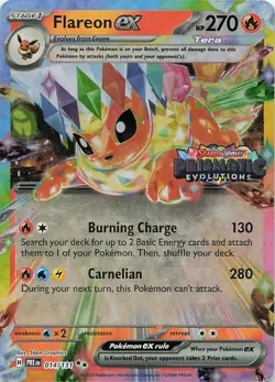 Flareon ex - (Prismatic Evolutions Stamp) Promo Miscellaneous Cards & Products 0 - Image 1
