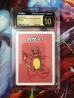CGC 10 Pristine Charmander Old Maid 2019 Japanese Pokemon Card - Image 1