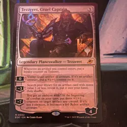 Magic The Gathering Tezzeret Cruel Captain Blue Planeswalker EOE 0002 Chris Rahn - Image 1