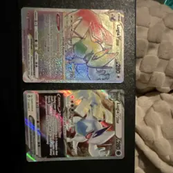 Pokemon Lugia VSTAR Full Art Holo Lot of 2 Silver Tempest Cards - Image 1