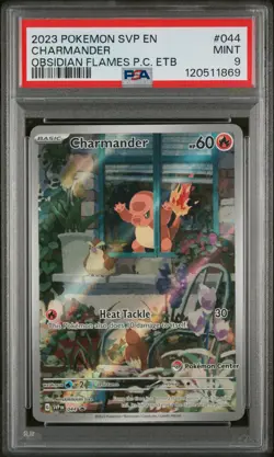 2023 POKEMON SVP EN-SV BLACK STAR PROMO #044 CHARMANDER PSA 9 - Image 1