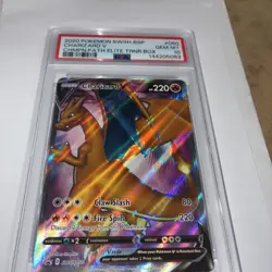 CHARIZARD V HOLO POKEMON SWSH CHAMPIONS PATH ETB PROMO PSA 10 GEM MT - Image 5