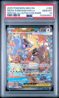 2025 POKEMON MEG EN-MEGA EVOLUTION #182 MEGA KANGASKHAN EX PSA 10 - Image 1
