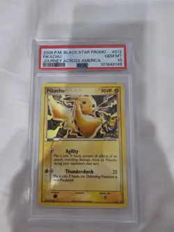 Pokemon TCG Pikachu Black Star Promo #012 Journey Across America PSA 10 2006 - Image 1