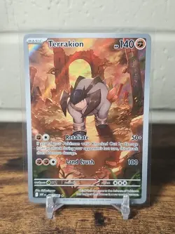 Pokemon TCG White Flare Terrakion 135/86 Illustration Rare - Image 1