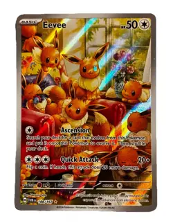 Pokemon TCG Scarlet & Violet Eevee Twilight Masquerade Illustration Card 188/167 - Image 1