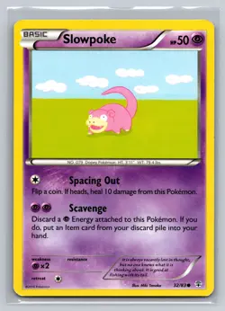 Slowpoke 32/83 Generations Psychic Basic Common Pokemon TCG 2016 Collectible - Image 1