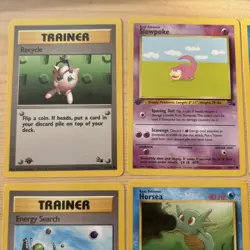 Pokemon Original 1st Edition Fossil Cards x8 Bundle / Lot 1999 - Image 2