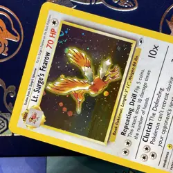 Lt. Surge's Fearow 7/132 Holo Rare Pokemon Gym Heroes LP - Image 3